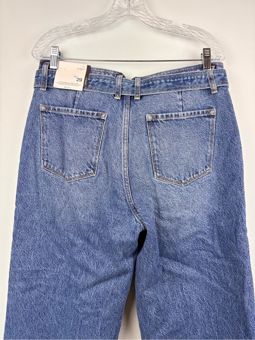 NWT Kancan Finn Ultra High Rise Wide Leg Jeans Belted Rigid Sz 11 or 29 - Picture 11 of 16